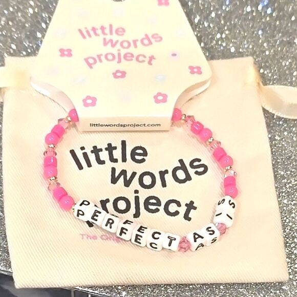 Little Words Project "Perfect As Is" Beaded Bracelet - Picture 10 of 11